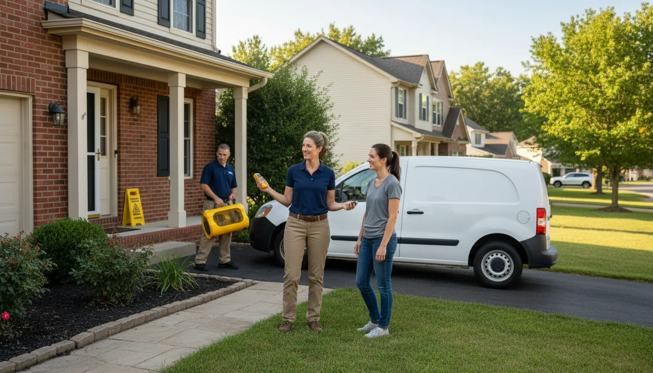 Water restoration image for Water Damage & Restoration Services in Rivervale, AR
